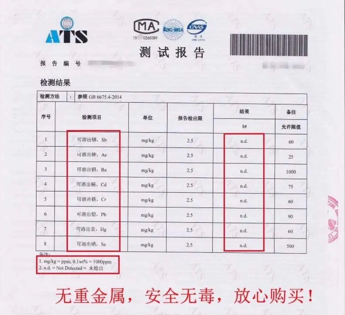 PVC桌垫甲醛检测