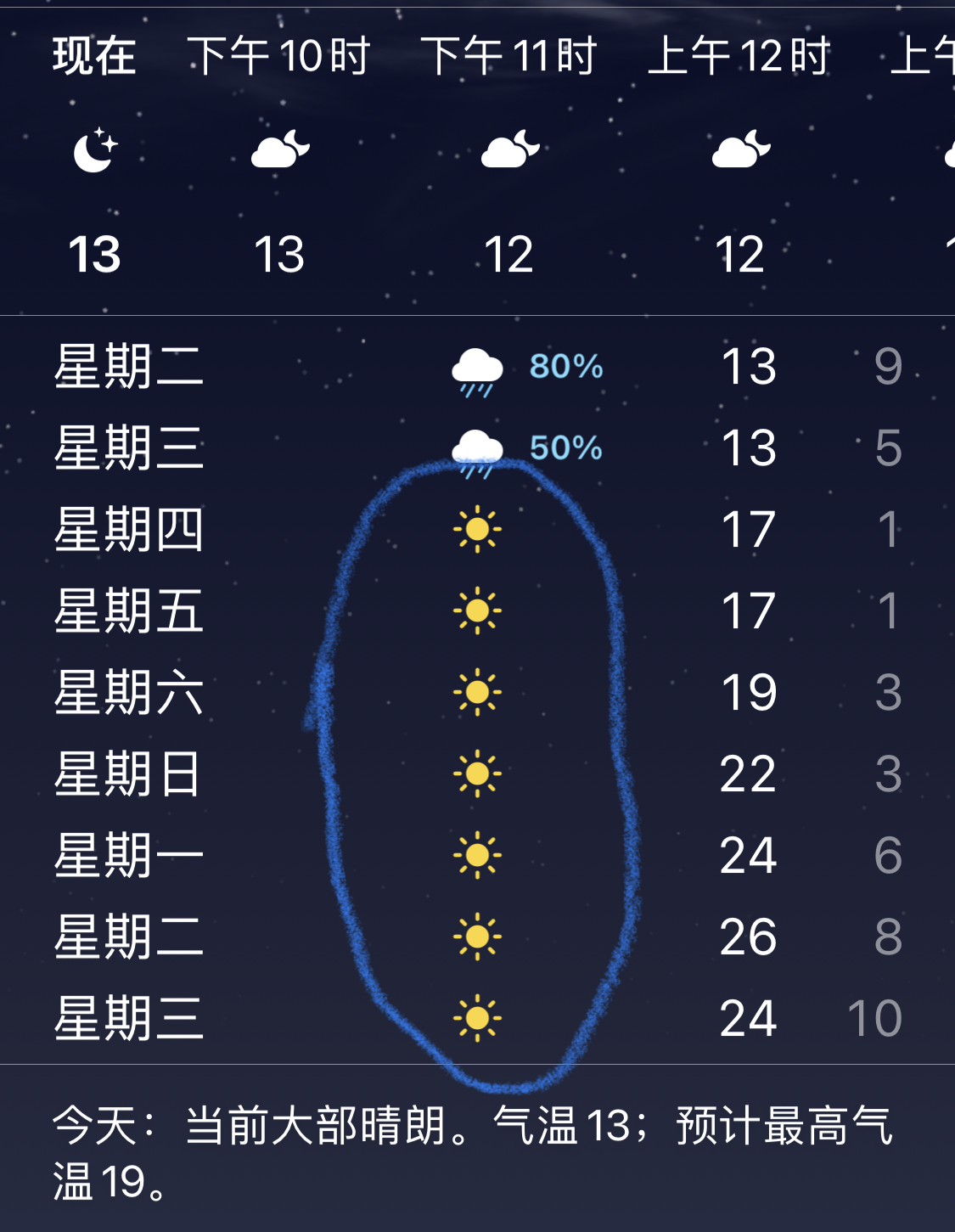 找个好天气